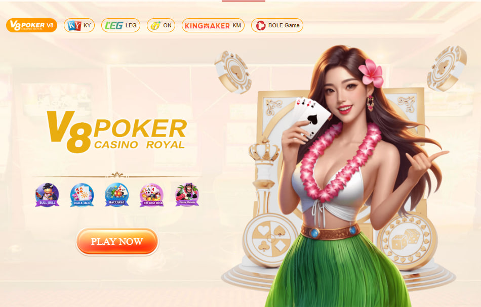 Sảnh game bài đổi thưởng với các nhà cung cấp uy tín như V8 Poker, Kingmaker và nhiều nhà cung cấp khác nhau.